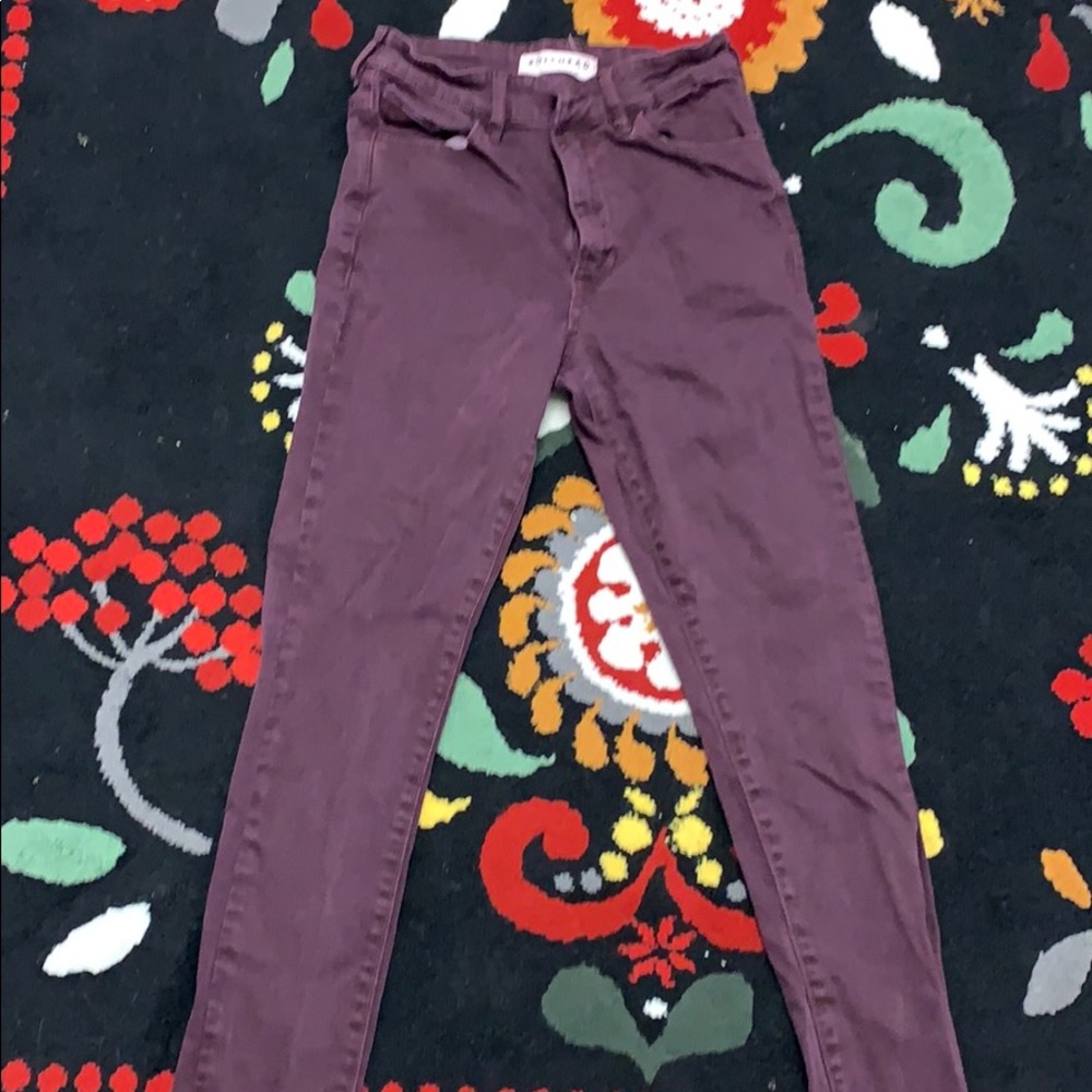 Bullhead denim purple high rise skinny